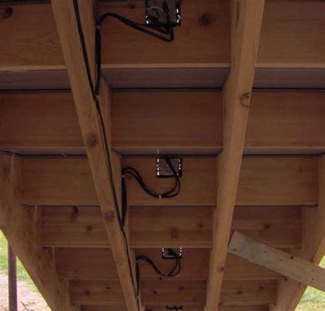 mount junction box under deck|wiring under deck.